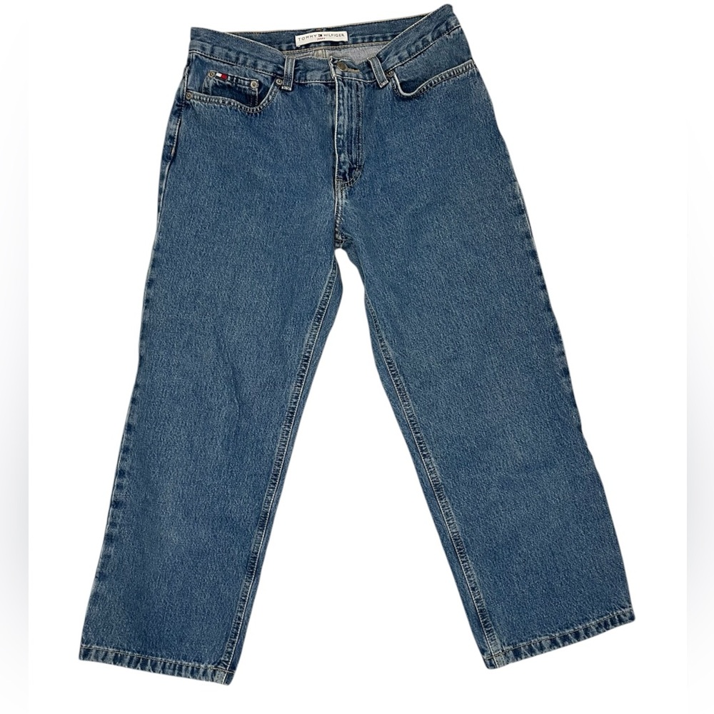 Tommy Hilfiger Cropped Boyfriend jeans 2002 Sz 8 - Picture 2 of 9